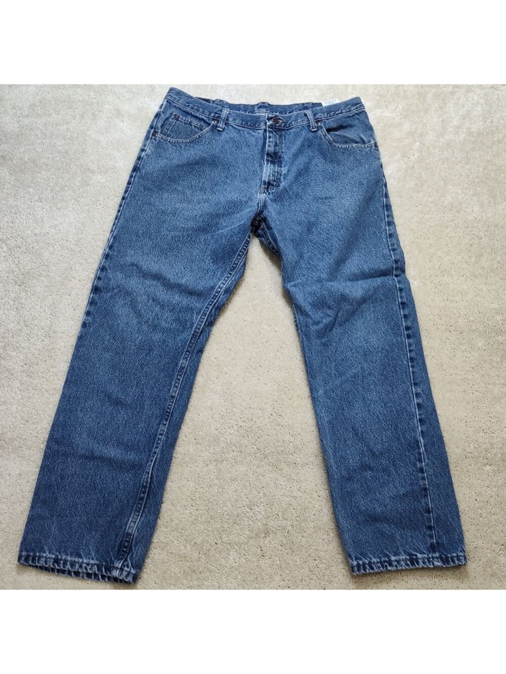 Wrangler Regular Fit Straight Leg Cotton Denim Jean Men 38x30 Five Star Workwear